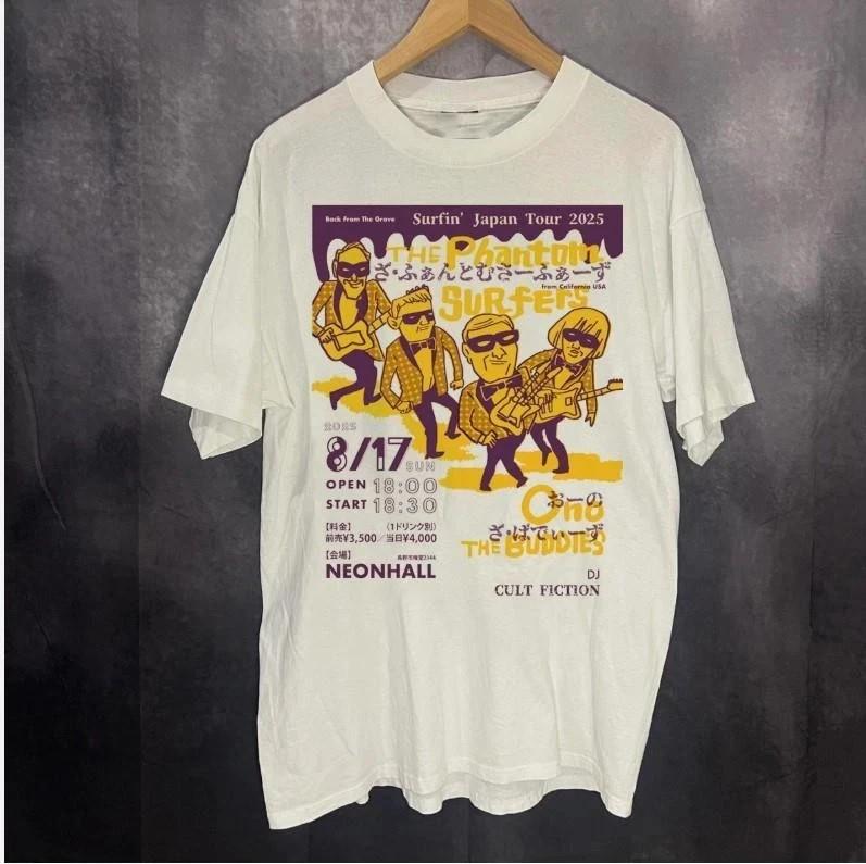 The Phantom Surfers tour 2025 Tee Men Women Cotton Shirt AN55369 Unisex T-Shirt S
