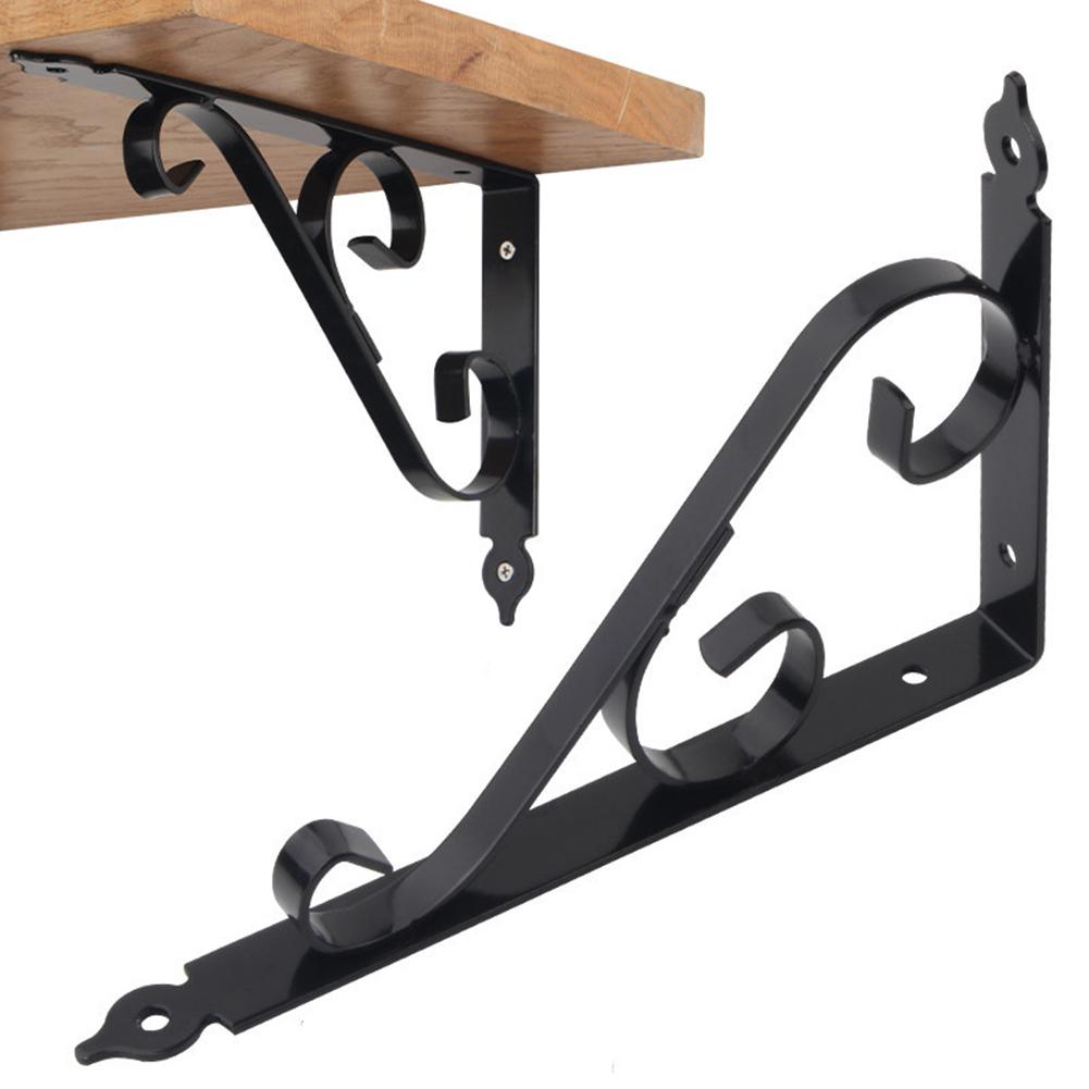 Sturdy Shelf Hardware Floating Shelf Support Living Room Decor High Load Capacity Iron Construction For Home Storage