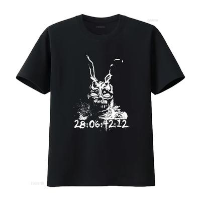 Donnie Darko Frank Der Hase Klassisches T-Shirt Kultfilm Größe S 5XL Vintage Gewaschen Designer-Kleidung Streetwear Leicht grafisch