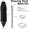 Steering Rack Boot Kit, Universal Steering Rack And Pinion Tie Rod Boots, Dustproof Silicone Inner Tie Rod Boot Set With Rack And Pinion Bellow Cable