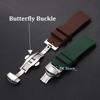 Quick Relase Silicone Rubber Watch Strap 18mm 19mm 20mm 22mm 24mm Sports Watchband Butterfly Clasp Watch Strap Black Brown Red