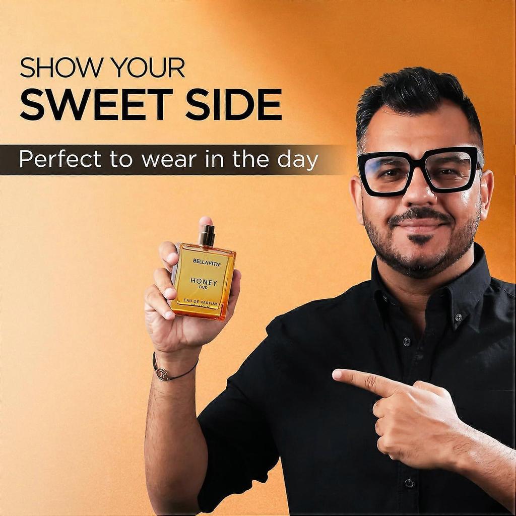 Perfume de Lujo Miel Oud 100ml Eau De Parfum Larga Duración Unisex Amaderado Dulce Picante Aroma menos