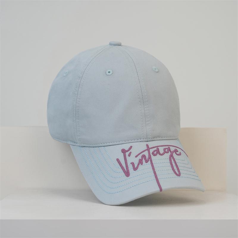 Spring Summer Embroidered Letter Sunshade Baseball Cap Women Breathable Couple Sunscreen Cap