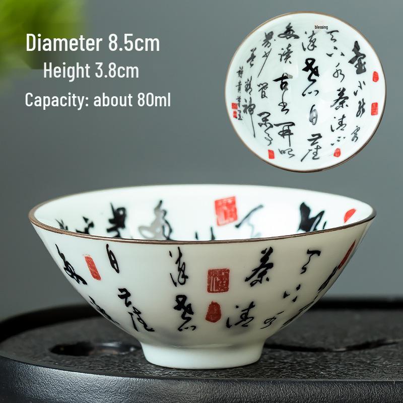 Blau-weiße Douli-Teetasse aus Porzellan für Kung-Fu-Tee