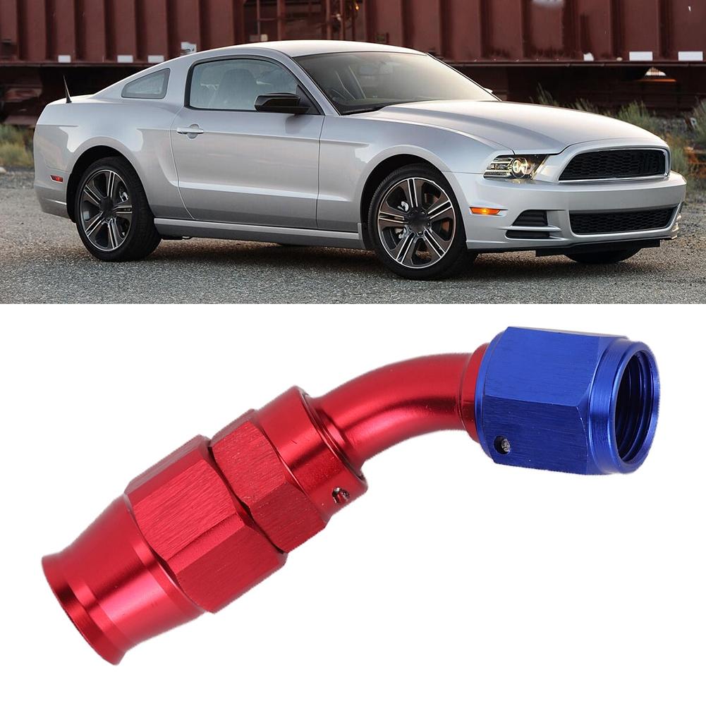 AN6 Hose End Fitting Swivel Cooling Oil Fuel Adaptor for Teflon45 Degrees