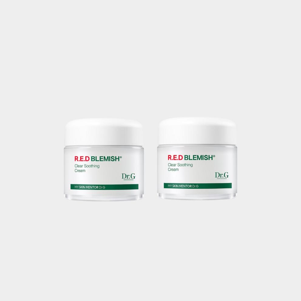 [Dr.G] Успокаивающий крем для проблемной кожи Red Blemish Clear 70 мл (1 + 1)