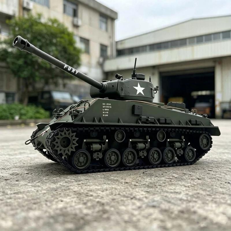 New Rc Battle Tank Wwii Us M4A3 Sherman Full Metal 1 16 Scale 2 4Ghz Remote Control Military Model For Adult Hobby Collectors