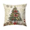 Santa Claus Snowman Series Cushions Pillowcase Polyester Cushion Cover Throw Pillow Sofa Decoration Pillowcover Home Car Decor