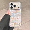 Full-Screen Miffy Rabbit Phone Case for Apple 17/16, 17 Pro Max, 14, 15 & XS/12 - Transparent Space Shell