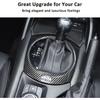 Car Interior Gear Shift Frame Trim Sticker for Mazda MX-5 ND 2015-2023 Center Console Panel Trim Cover Interior Accessories (Carbon Fiber)