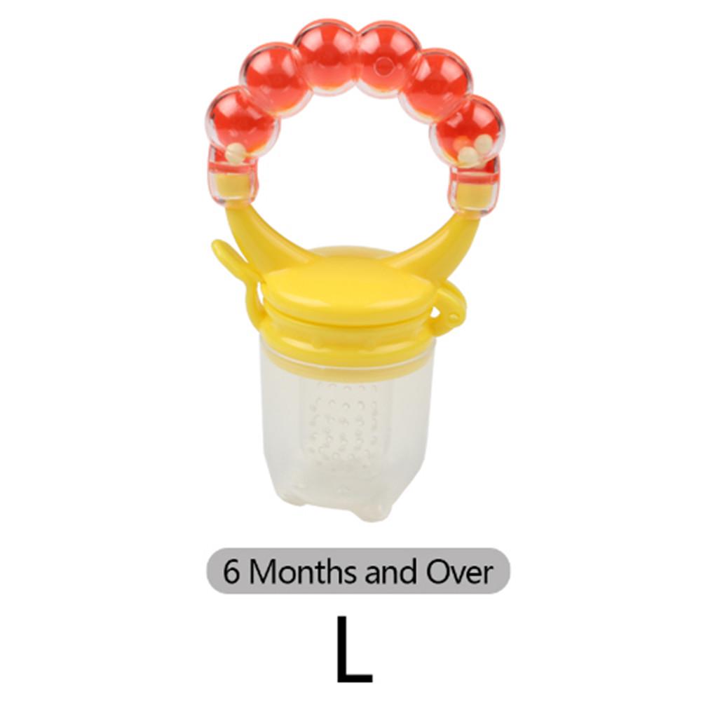 1Pcs Baby Pacifier Fresh Fruits Food Silicone Nipple Holder Funny Rattle Kids Food Feeder Nipples