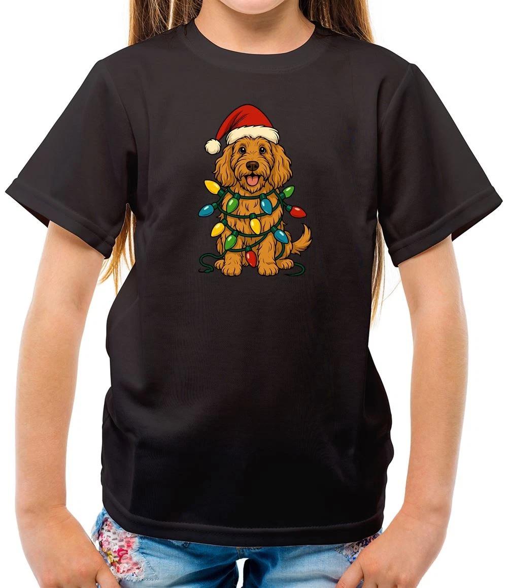 

Labradoodle Christmas Lights - Kids T-Shirt - Lab Doodel Dog Dogs Pet Love 110