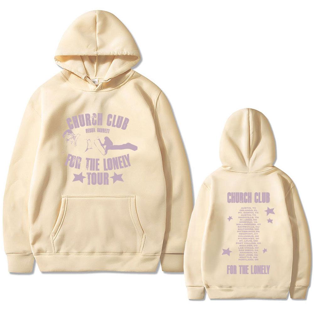 Warm Nessa Barrett Church Club for Solid Tour Men's fashion Pop Punk streetwear hoodie