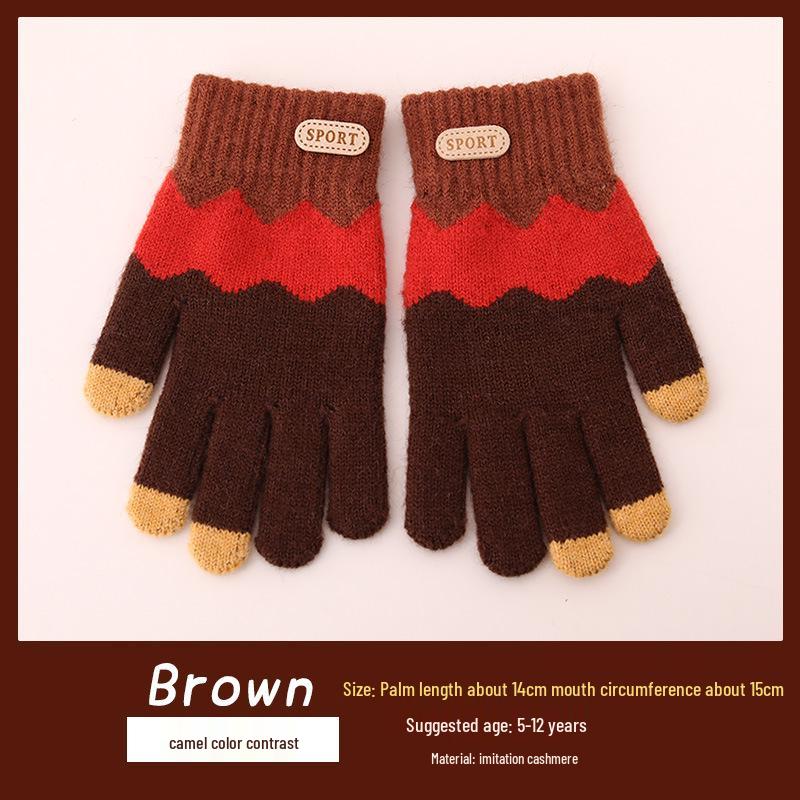 

Скидка для новичков: Зимние перчатки для мальчиков на флисовой подкладке - Плюшевые, Теплые, Пятипалые для детей