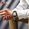 Ofns 1533 Top Brand Men Watch Top Brand Luxury Military Fashion Waterproof Male Clock Rubber Quartz Business Leather Wristwatch