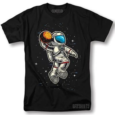 T-shirt de Basketball Astronaute Galaxie Spatiale Cadeau Cool T-shirt Graphique T-shirt Unisexe
