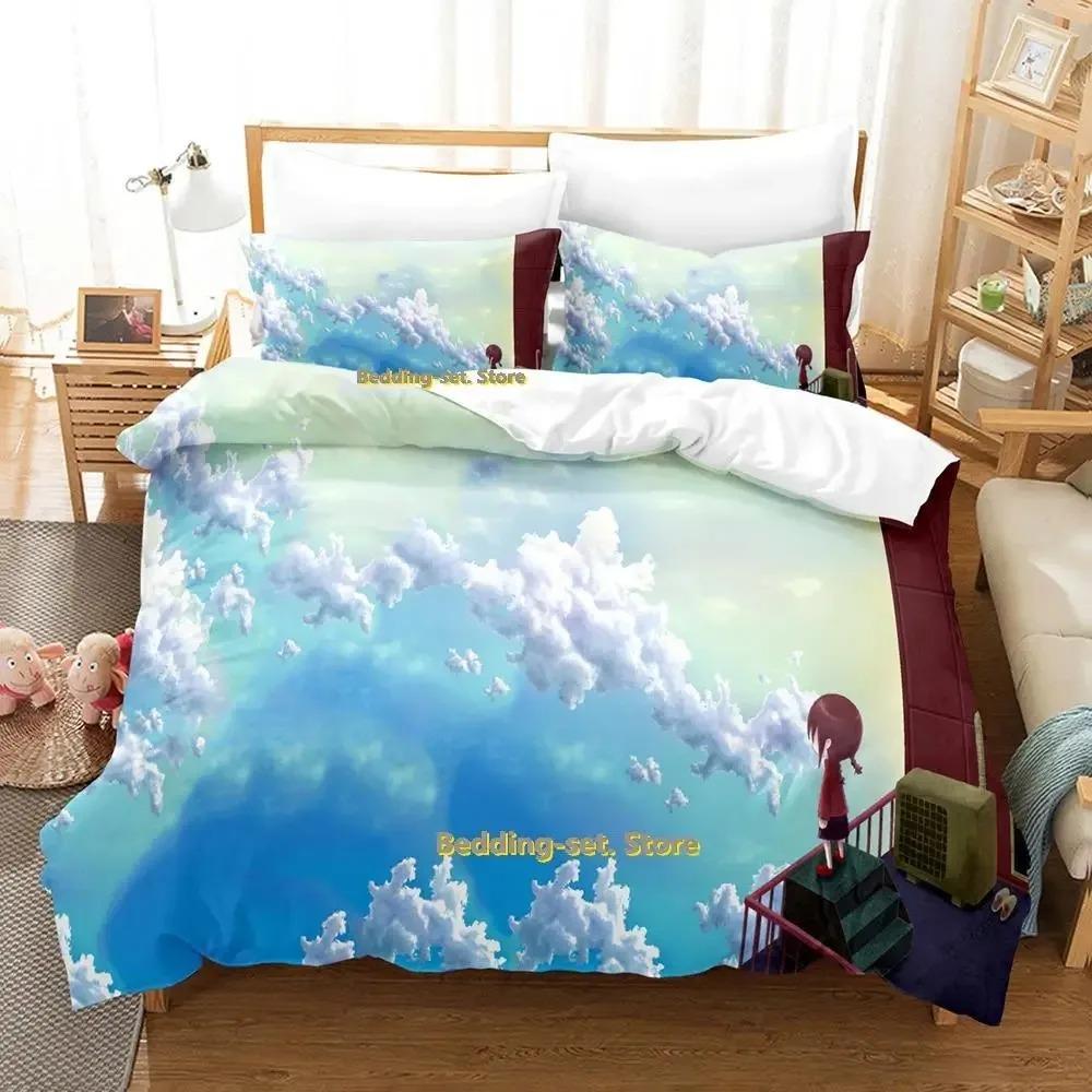 Nová ložní souprava Yume Nikki Jednolůžková Dvojlůžková Plná Queen King Size Ložní souprava pro dospělé Dětská ložnice Sady povlečení Anime parure de lit Postel