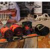 Halloween Theme Wide Ribbon for Halloween Celebration Decors 2.5inch Wire Edged Wide Ribbon 5 Yard for Festival Decors