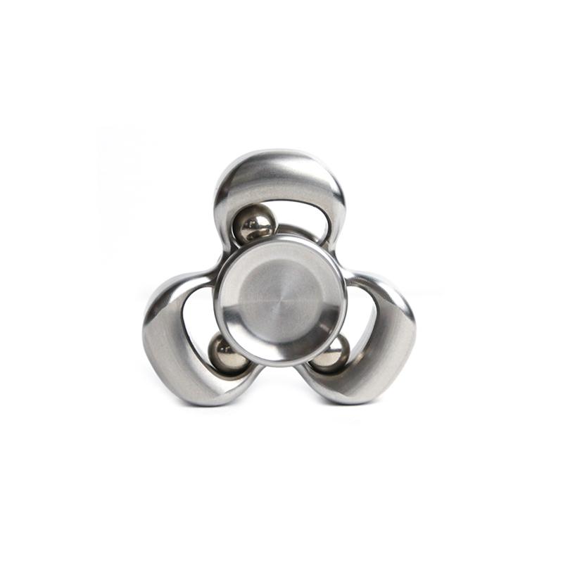 Roestvrij Staal Horizon EDC Fidget Spinner Speelgoed Roestvrij Staal - Angst Stressverlichting Focus Gyro Hand Spinner voor Bureau zilver