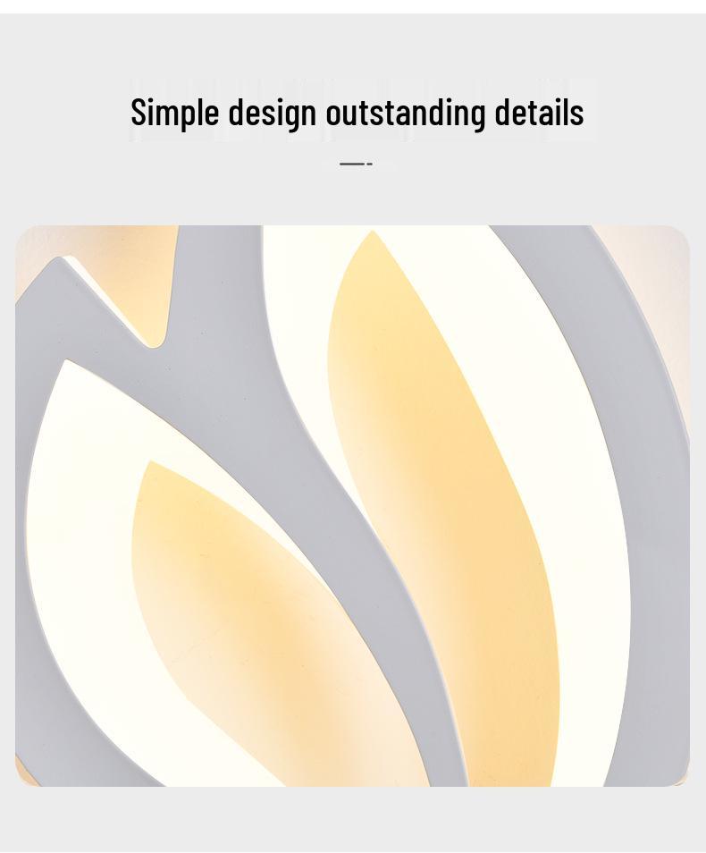 Modern Minimalist Wrought Iron Acrylic LED Wall Lamp for Bedside and Staircase Decoration