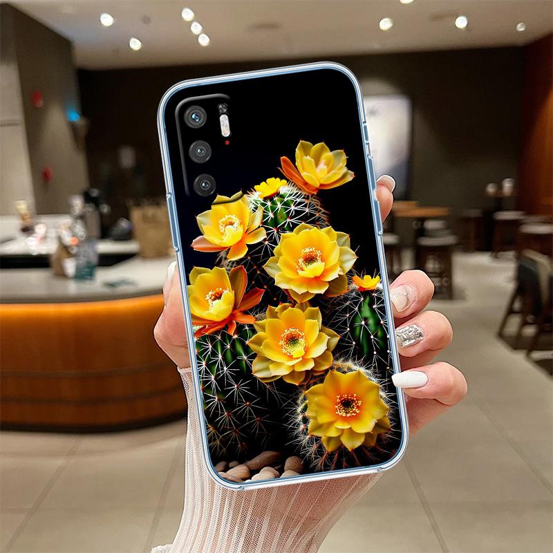 UP49 Watercolour Cacti Transparent Phone Case for Motorola Moto G7 G8 G9 G84 G85 G73 G24 G15 Z2 Play Power Plus