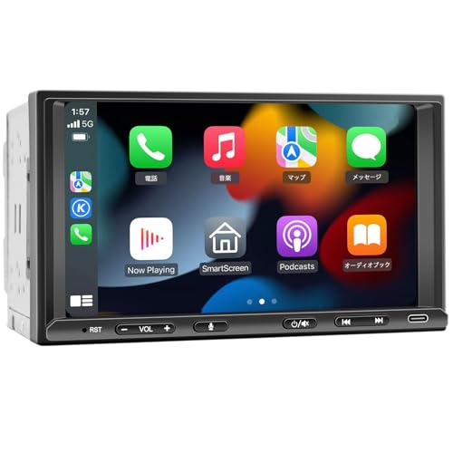 

BOUWOIMA Display Audio 7-inch 2din Car Navigation Wireless CarPlay & Android Auto Compatible Car Stereo Retrofit On-Dash Monitor Car Smart Navi W