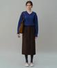 Aubeuawo Lip Pencil Skirt (Brown)