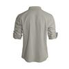 New Men's Casual Blouse Cotton Linen Shirt Loose Tops Long Sleeve Tee Shirt Spring Autumn Casual Handsome Men's Shirts