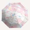 1pc Little Rabbit & Cinnamoroll Idea Pattern Beautiful Looking Automatic Folding Umbrella, 3 Folding, 8 Iron Frame Design, Durable and Suitable for Tr