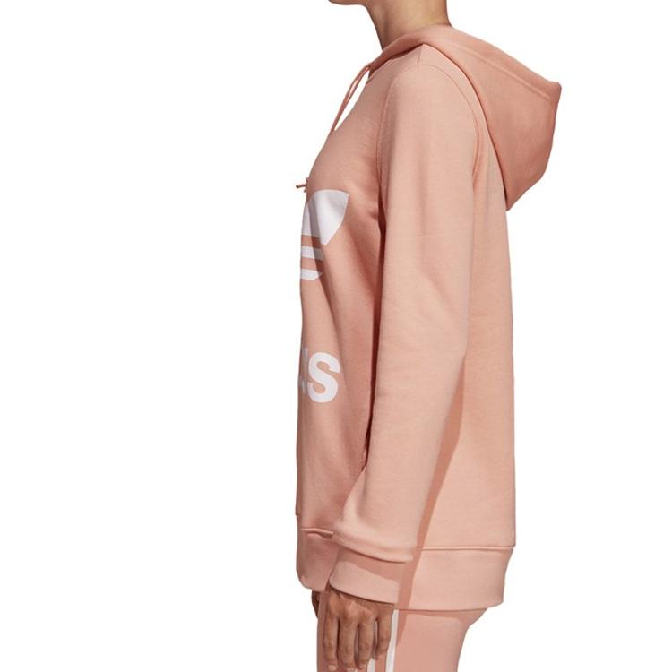adidas Originals Sweatshirts Women's Vibrant Pink Hooded Moderate Regular DV2560