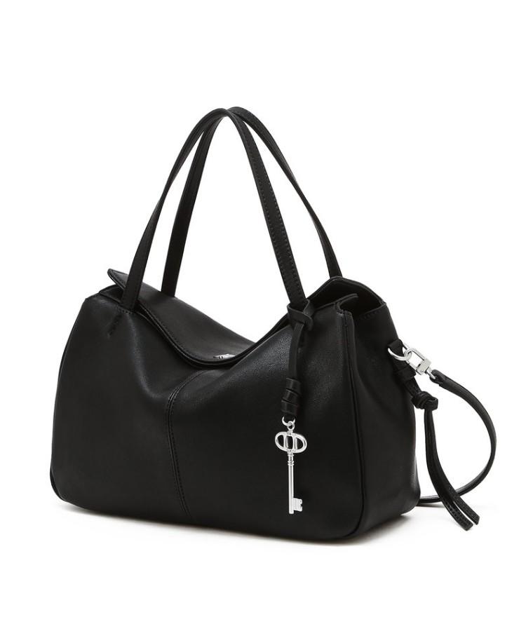 Athe Vanessabruno [Demain] Black Leather Deman Tote Bag S Aaba6F280Bk