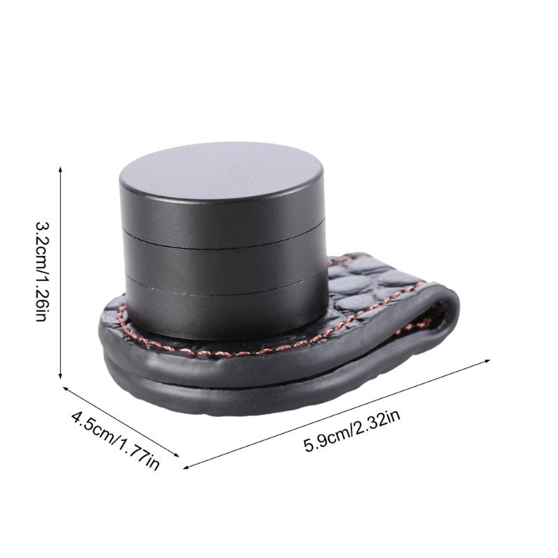 3-Layer Chalk Holder with Belt Clip Magnetic Billiard Chalk Holder Leather Chalk Bag for Snooker and Pool Player