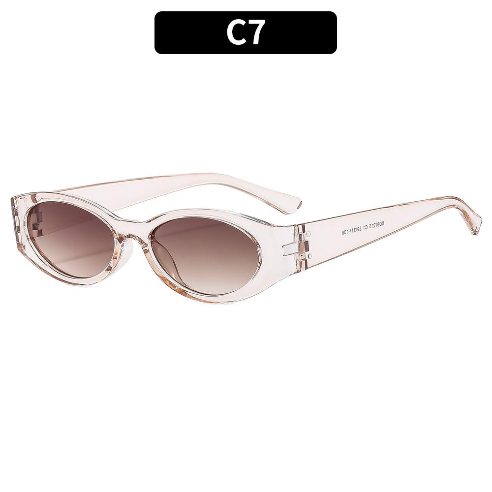 Retro Small Oval Sunglasses for Women Multi Color Options UV400 Resistant Fashion Vintage Sun Glasses for Streetwear Outdoor