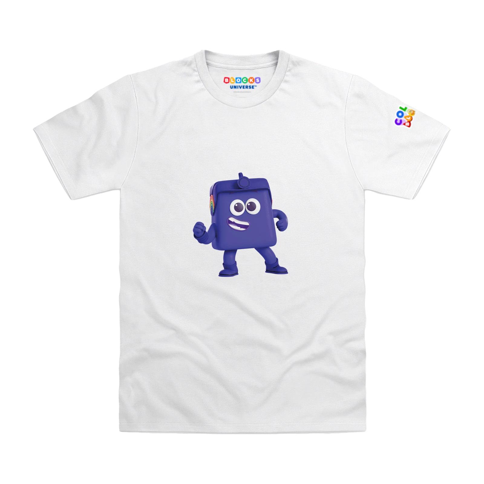 Officially Licensed Colourblocks - Colourblock Indigo Kids T-Shirt 100