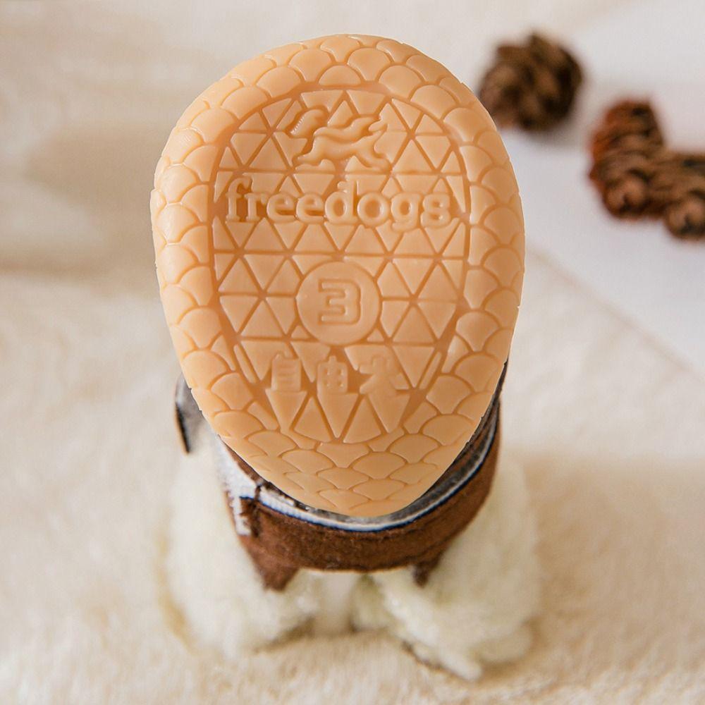 4 Stück/Set Outdoor Hundeschuhe Rutschfester Haustier Pfotenschutz Praktischer Fußschutz