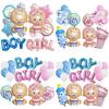 Blue Baby Shower Milk Bottle Foil Balloon Set - Unisex Celebration Decor