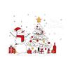 Christmas Decoration Scene, Christmas Snowman Store Window, Window Sticker, Static Electricity Sticker