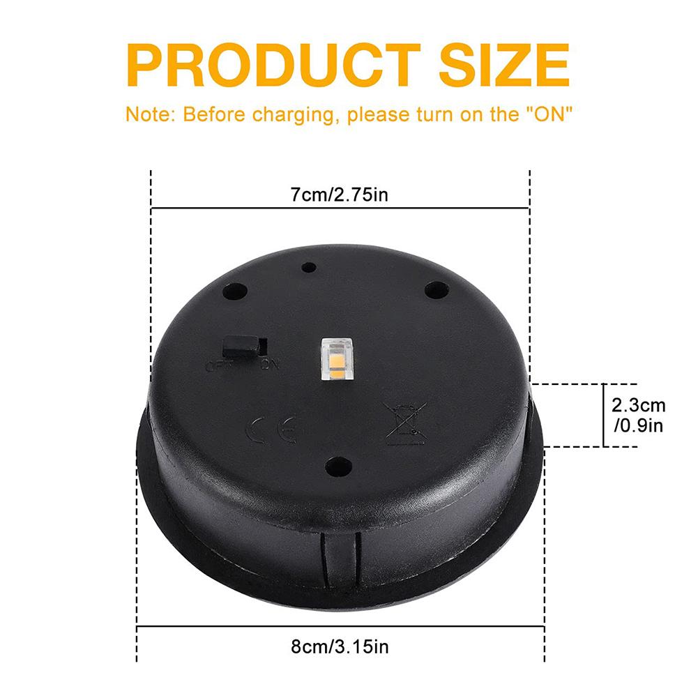 Solar Panel with LED Lantern Light Lid Solar Lights Top Replacement Part for Outdoor Hanging Lanterns DIY Table Lights Decor