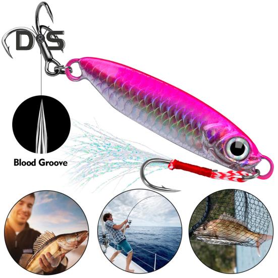 .4CM/7G 5.5CM/15G 6.1CM/20G 7.1CM/30G Jigging Fishing Lure with Hook Realistic Trolling Fishing Bait Freshwater Saltwater Fishing Accessories