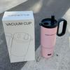 Large Capacity Handle Straw Tumbler, 316 Stainless Steel Insulated Cup for Car Cold & Hot Drinks
