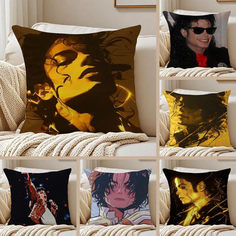 The King of Pop MMichael JJacksonA Cushion Cover Pillowcase Antidustmite Living Room Sofa Decor Cushion Room