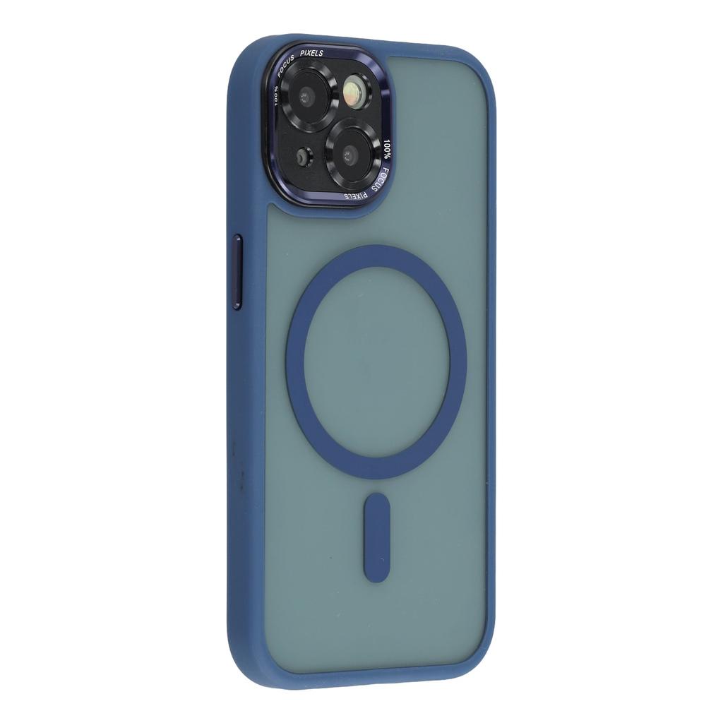 For iPhone 15 Plus Magnetic Case TPU + Acrylic Hybrid Phone Shell