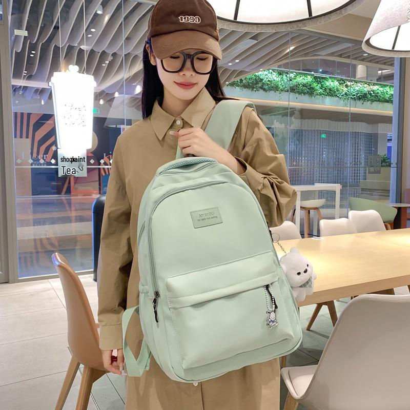 Niche High-Capacity Backpack for Women - Ideal for High School & College, Versatile and Stylish Double Shoulder Campus Bag