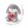 Adorable Rabbit Plush with Carrot & Scarf - Perfect Easter Gift for Girls