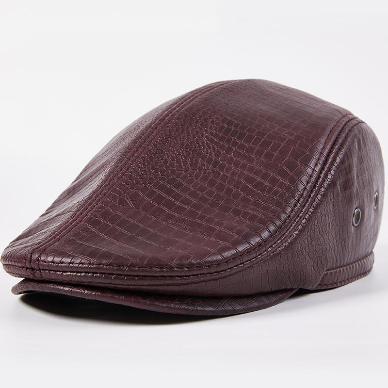 

EFei Кепка из воловьей кожи с верхним слоем Шапка из воловьей кожи первого слоя Кепка из натуральной кожи 2XL(59-60cm) темно-коричневого