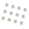 ACROPIX Interior Dashboard Panel Light Bulb T3 Red LED Car White 12 Pcs