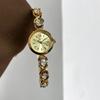 Retro Round High-Value Watch Women'S Light Luxury Fashion High-End Sense Small And Exquisite Quartz Watch
