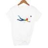 Women Clothes Watercolor Volleyball Girl Graphic Print T Shirt Femme Korean Style T Shirt Female