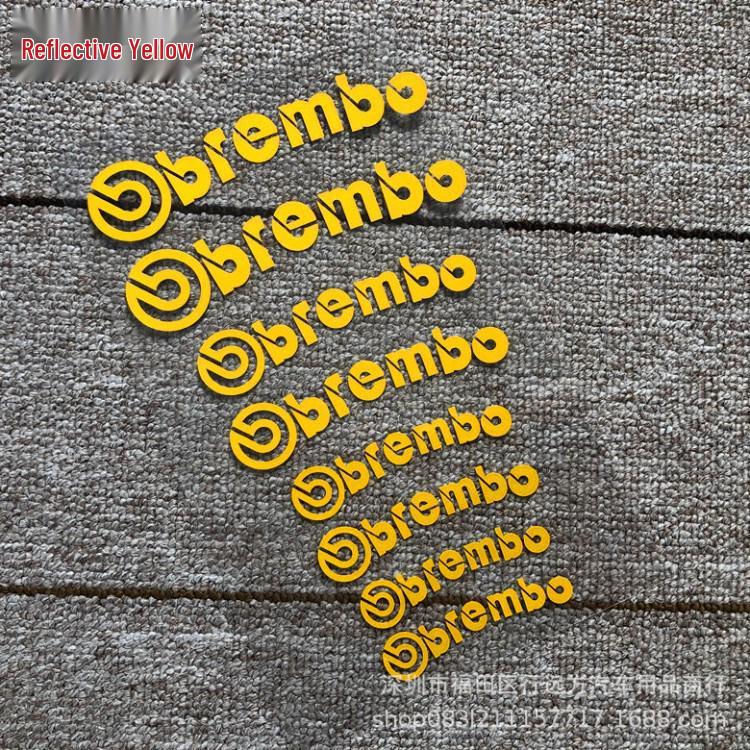 Brembo Caliper Hightemperature Resistant Stickers For Wheel Hub Modification