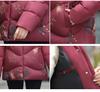 Mom's 2025 Winter White Duck Down Jacket - Grandma's Thickened Style for Middle-aged & Elderly